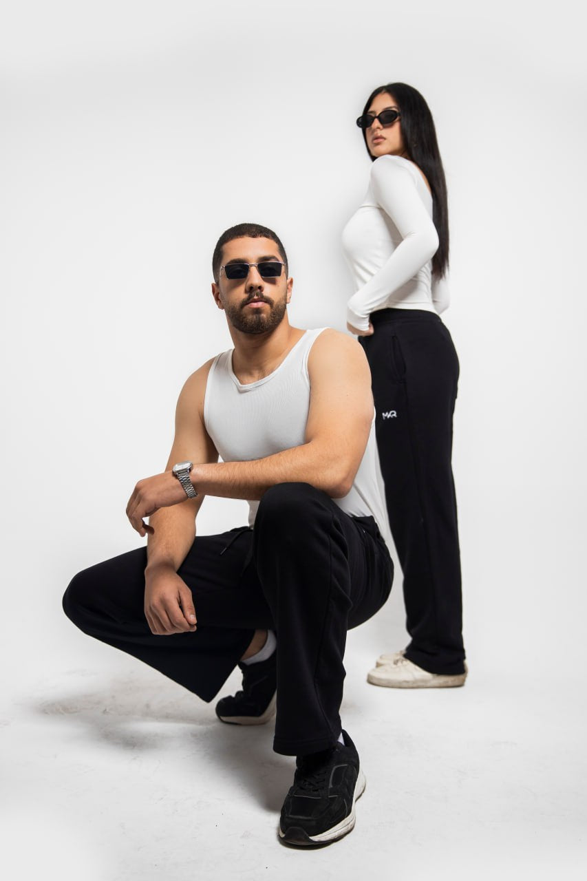 Black Premium French terry sweatpants