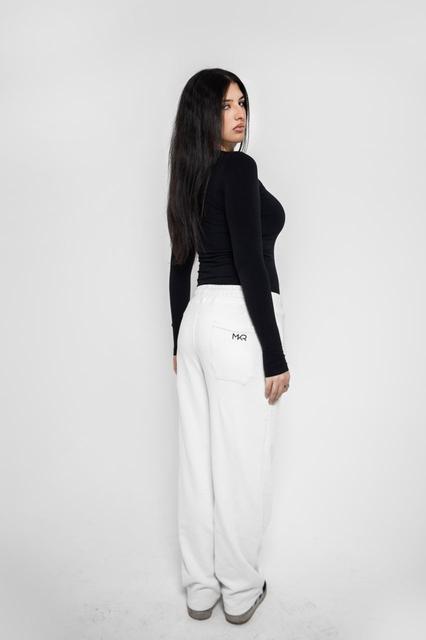 Creamy white Premium french terry sweatpants