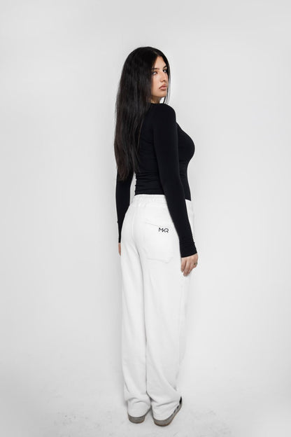 Creamy white Premium french terry sweatpants