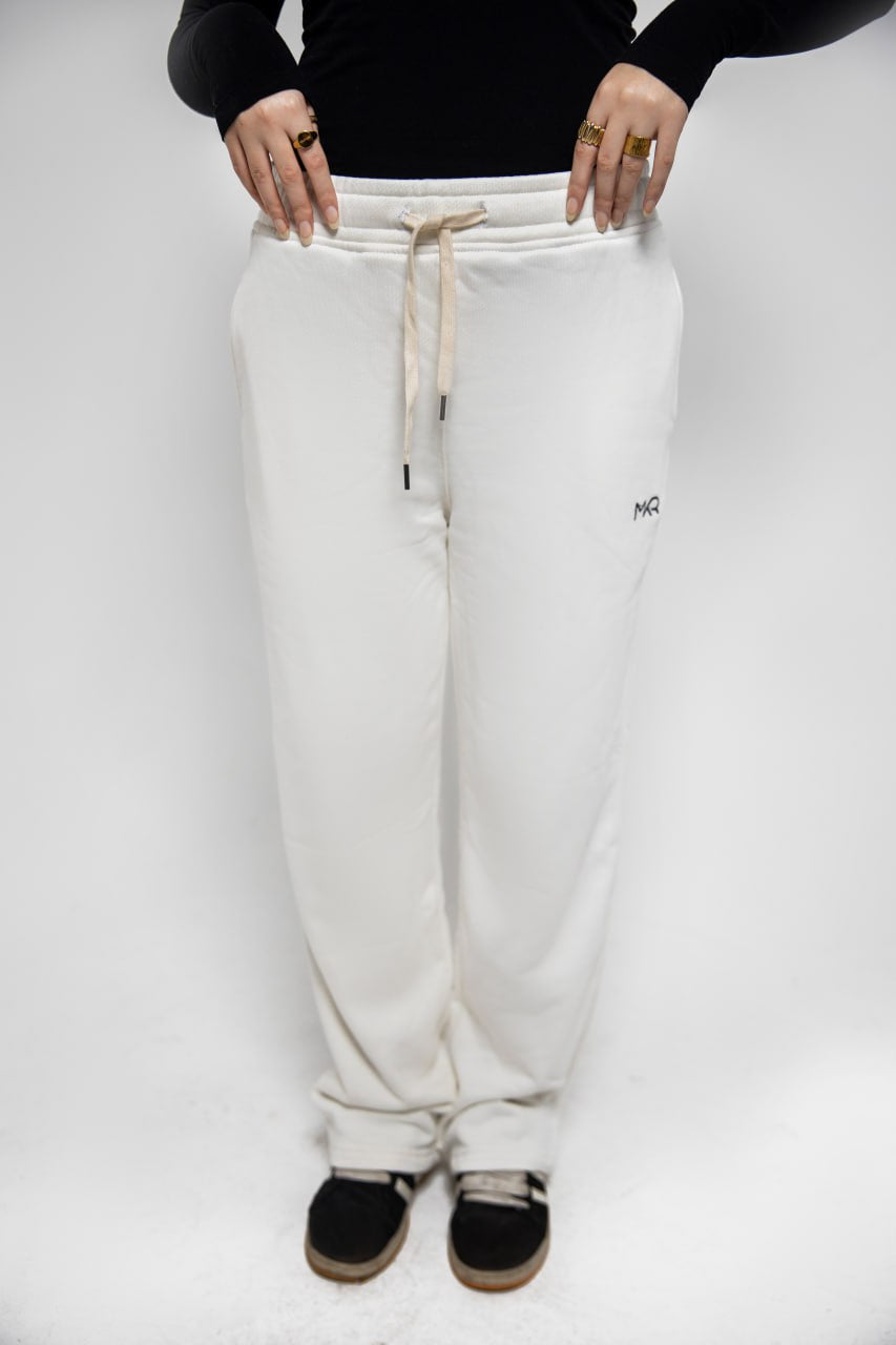 Creamy white Premium french terry sweatpants