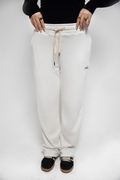 Creamy white Premium french terry sweatpants
