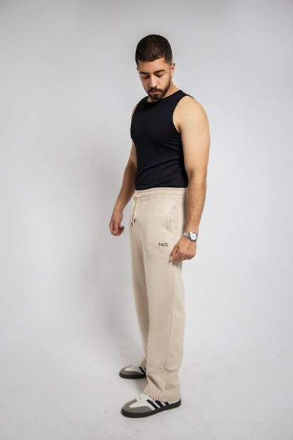 Beige Premium french terry sweatpants