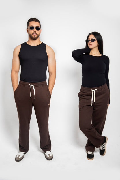 Brown Premium french terry sweatpants