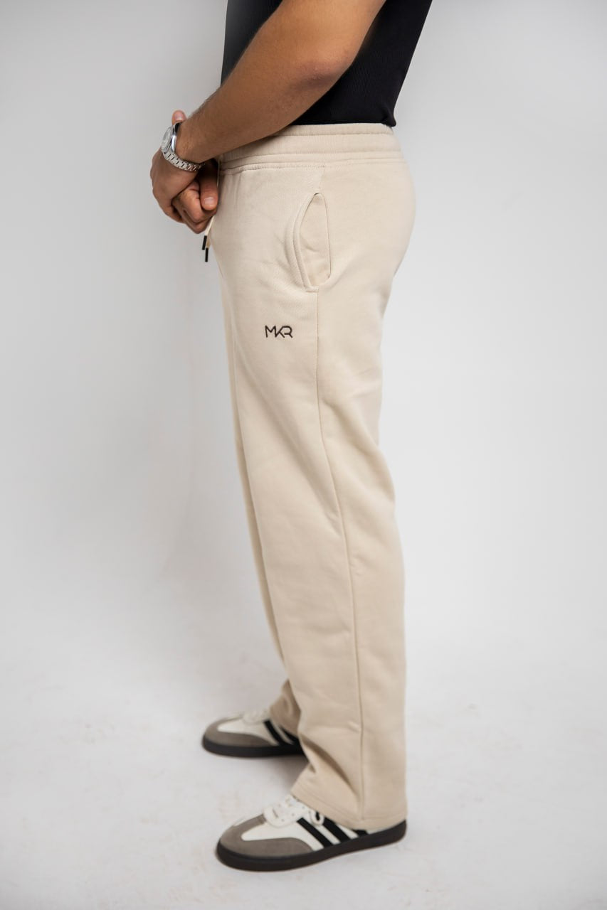 Beige Premium french terry sweatpants