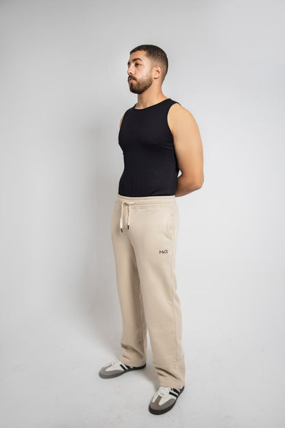 Beige Premium french terry sweatpants