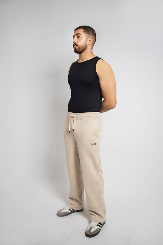 Beige Premium french terry sweatpants
