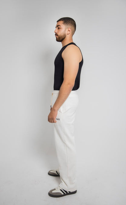Creamy white Premium french terry sweatpants